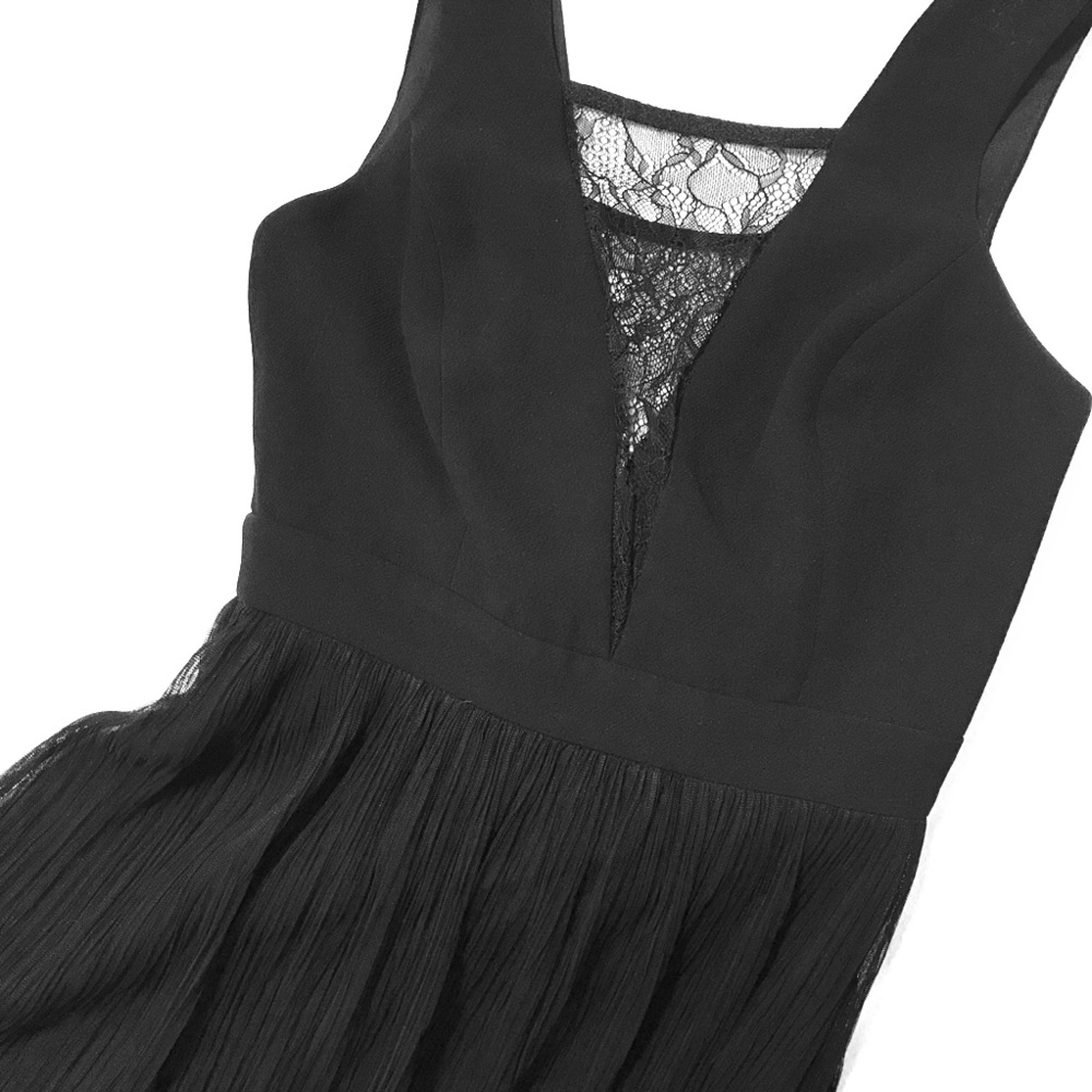 BCBGeneration Plunge neckline black dress